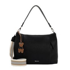 Tamaris Worek TAS Katrina Torebki 1 ct Czarny Damski. Czarne torby na ramię damskie Tamaris, z aplikacjami, z materiału, bez dodatków. Za 275.99 zł.