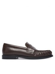 Calvin Klein Lordsy Round Loafer Lth HW0HW03126 Brązowy ciemny. Brązowe mokasyny damskie Calvin Klein, ze skóry. Za 649.99 zł.