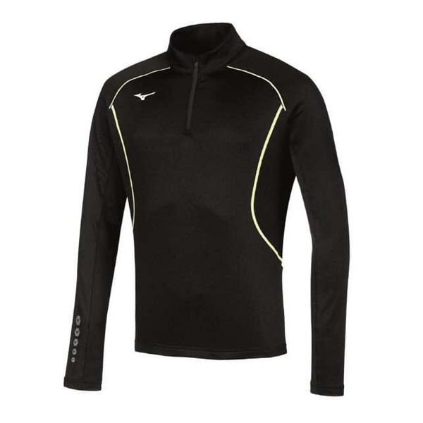 Bluza Premium Mizuno JPN warmer. Czarne bluzy męskie Mizuno, bez wzorów, bez kaptura. W wyprzedaży za 207.15 zł.