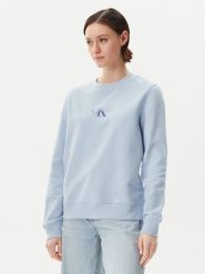 Calvin Klein Jeans Bluza Gradient Monologo J20J225360 Błękitny Regular Fit. Niebieskie bluzy damskie Calvin Klein Jeans, l, bez wzorów, z bawełny, bez kaptura. Za 189.99 zł.