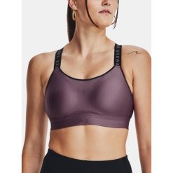 Biustonosz Treningowy Under Armour Sportowy. Fioletowe obuwie sportowe damskie Under Armour, bez wzorów, na fitness i siłownię. Za 299.99 zł.