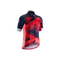 Koszulka krótki rękaw na rower ROADCYCLING 900 męska. Niebieskie koszulki sportowe męskie B'TWIN, z elastanu, z krótkim rękawem. Za 149.99 zł.
