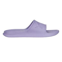 Klapki basenowe damskie Puma Popcat 20 Injex. Fioletowe klapki damskie Puma, bez wzorów, z materiału, bez obcasa, na obcasie. Za 99.00 zł.