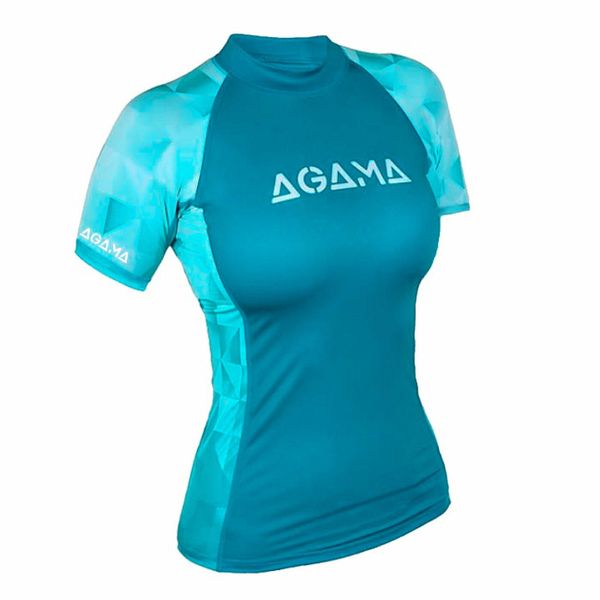 Damska koszulka lycrowa AQUA LADY. Niebieskie koszulki sportowe damskie AGAMA, xl, bez wzorów, z lycry, sportowe, bez kołnierzyka. Za 208.08 zł.