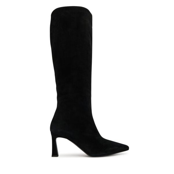 Kozaki Pollini. Czarne kozaki damskie Pollini, bez obcasa, na słupku. Za 2,729.00 zł.