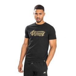 Koszulka męska Venum Absolute 2.0 Adjusted Fit. Czarne koszulki sportowe męskie VENUM, m, bez wzorów, bez kołnierzyka, bez ramiączek, na fitness i siłownię. Za 139.99 zł.