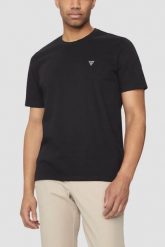 GUESS Granatowy bawełniany t-shirt męski Patch, Rozmiar XL. Niebieskie t-shirty męskie Guess, m, z aplikacjami, z bawełny, klasyczne, bez kołnierzyka. W wyprzedaży za 89.99 zł.