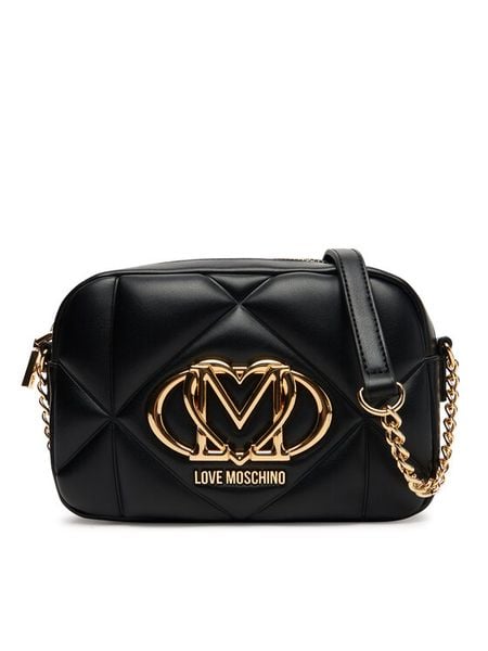 LOVE MOSCHINO Torebka JC4038PP1NLC0000 Czarny. Czarne listonoszki damskie Love Moschino, bez wzorów, ze skóry, bez dodatków. Za 639.99 zł.