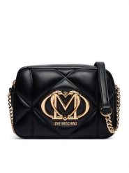 LOVE MOSCHINO Torebka JC4038PP1PLC0000 Czarny. Czarne listonoszki damskie Love Moschino, bez wzorów, ze skóry, bez dodatków. Za 879.99 zł.