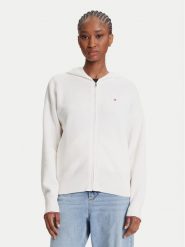 Tommy Hilfiger Kardigan WW0WW42018 Écru Regular Fit. Kardigany damskie Tommy Hilfiger, l, bez wzorów, z bawełny. Za 459.99 zł.