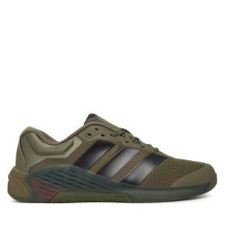 Buty na siłownię adidas. Zielone buty sportowe męskie Adidas, bez zapięcia, na fitness i siłownię. Za 569.99 zł.