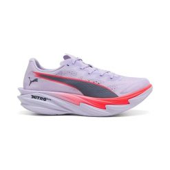 Damskie buty do biegania Puma Deviate Nitro Elite 4. Fioletowe obuwie sportowe damskie Puma, bez wzorów, z kauczuku, do biegania. Za 916.50 zł.