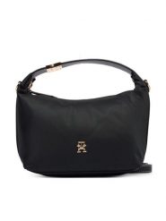 Tommy Hilfiger Torebka Th Go Crossover Nylon AW0AW18164 Czarny. Czarne torebki do ręki damskie Tommy Hilfiger, bez wzorów, z materiału, bez dodatków. Za 529.99 zł.