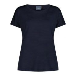 Lekka koszulka damska CMP Daily Comfort. Czarne t-shirty damskie CMP, l, bez wzorów, ze skóry, eleganckie, bez kołnierzyka. Za 182.50 zł.