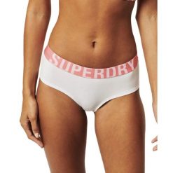 Majtki damskie Superdry Large Logo Hipster figi. Białe bokserki damskie Superdry., m, bez wzorów, z bawełny. W wyprzedaży za 49.00 zł.