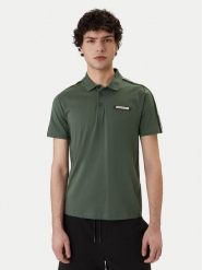 EA7 Emporio Armani Polo 7M001477 AF10375 U7260 Zielony Regular Fit. Zielone koszulki polo męskie EA7 Emporio Armani, l, bez wzorów, z bawełny, bez ramiączek. Za 429.99 zł.