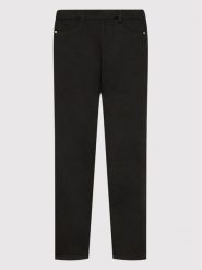 NAME IT Spodnie materiałowe 13148781 Czarny Skinny Fit. Czarne spodnie materiałowe dla dziewczynek Name it, bez wzorów, z bawełny. Za 79.99 zł.