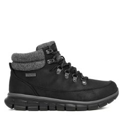Trekkingi Skechers. Czarne obuwie sportowe damskie Skechers, bez wzorów, trekkingowe. Za 269.99 zł.