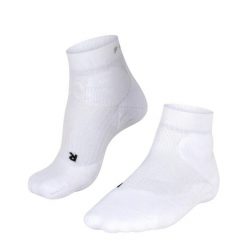 Skarpety sportowe Falke. Białe skarpety damskie Falke, bez wzorów, z materiału. Za 279.99 zł.