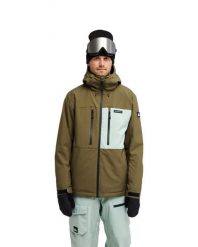Kurtka śniegowa techniczna dla Mężczyzn SYCAMORE 20K Zielony. Zielone kurtki snowboardowe męskie Quiksilver, l, bez wzorów, z materiału, bez kaptura, snowboardowy. Za 1,079.99 zł.