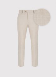 PAKO LORENTE - Beżowe spodnie ganiturowe. Brązowe eleganckie spodnie męskie Pako Lorente, m, bez wzorów, z elastanu. Za 349.99 zł.