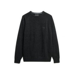 Sweter z mieszanki wełny Superdry. Szare swetry przez głowę męskie Superdry., na zimę, m, bez wzorów, z wełny, bez kołnierzyka. Za 284.00 zł.