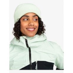 Czapka zimowa damska Roxy Folker. Zielone czapki i kapelusze damskie Roxy, na zimę, bez wzorów. Za 71.50 zł.