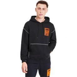 Bluza z kapturem męskie Puma Recheck Pack Graphic Hoodie. Czarne bluzy męskie Puma, m, bez wzorów, z bawełny, z kapturem. Za 290.00 zł.