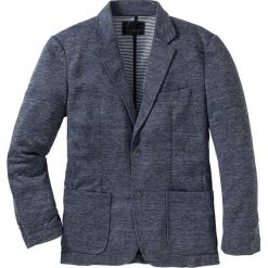 Marynarka z dżerseju Regular Fit bonprix niebieski melanż. Marynarki męskie marki bonprix. Za 109.99 zł.