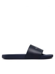 Calvin Klein Jeans Klapki Pool Slide HM0HM00455 Granatowy. Niebieskie klapki męskie Calvin Klein Jeans, z jeansu. Za 149.99 zł.