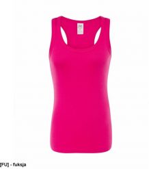 JHK - Damski t-back fuksja XS. Czerwone t-shirty damskie JHK, xs, bez wzorów, bez kołnierzyka. Za 19.55 zł.