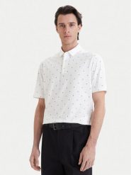 Armani Exchange Polo XM000735 AF10356 F0198 Biały Regular Fit. Białe koszulki polo męskie Armani Exchange, m, bez wzorów, z bawełny, bez ramiączek. Za 279.99 zł.