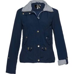 Krótka kurtka parka bonprix ciemnoniebieski. Niebieskie parki damskie bonprix, w paski. Za 124.99 zł.