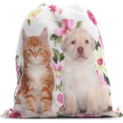 Różowo-Biały Plecak Personal. Torby i plecaki dziecięce marki Born2be. Za 29.99 zł.