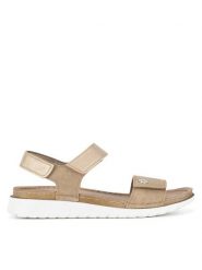 Inblu Sandały CN310200 Złoty. Żółte sandały damskie Inblu, bez wzorów, z syntetyku, bez obcasa, na płaskiej podeszwie, bez zapięcia. Za 129.99 zł.