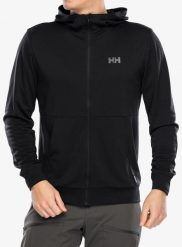 Bluza z kapturem męska Helly Hansen HH Lifa Tech Lite Zip Hoodie. Czarne bluzy męskie Helly Hansen, m, bez wzorów, z materiału, z kapturem. Za 402.50 zł.