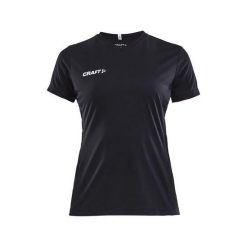 Damski jersey Craft squad solid. Czarne koszulki sportowe damskie Craft, bez wzorów, z jersey, na fitness i siłownię. Za 152.00 zł.