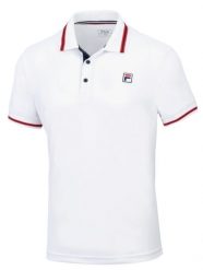 Koszulka sportowa męska Fila Polo Piro. Białe koszulki polo męskie Fila, m, bez wzorów, bez kołnierzyka, bez ramiączek. Za 349.99 zł.