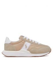Polo Ralph Lauren Sneakersy Train 89 Sport RL02441272 Beżowy. Brązowe buty sportowe dziewczęce Polo Ralph Lauren, bez wzorów, z materiału, bez zapięcia. Za 279.99 zł.