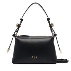 Torebka Armani Exchange. Czarne torebki do ręki damskie Armani Exchange, bez wzorów, klasyczne, bez dodatków. Za 614.99 zł.