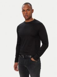 BOSS Longsleeve H-Tenison 195 50565601 Czarny Slim Fit. Czarne bluzki z długim rękawem męskie Boss, m, bez wzorów, z bawełny, bez kołnierzyka. Za 499.99 zł.