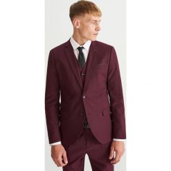 Marynarka garniturowa slim fit - Fioletowy. Fioletowe marynarki męskie Reserved. Za 299.99 zł.