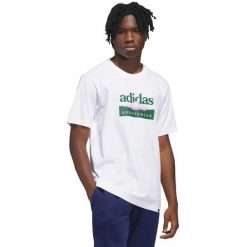 Koszulka męska adidas Sportsman Mountain Graphic. Białe koszulki sportowe męskie Adidas, m, bez wzorów, z bawełny, bez kołnierzyka, bez ramiączek. Za 95.99 zł.