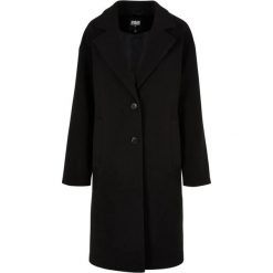 Płaszcz damski oversize Urban Classics. Czarne płaszcze damskie Urban Classics, m, bez wzorów, z materiału, bez kaptura. Za 391.55 zł.