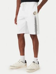 Beverly Hills Polo Club Szorty sportowe M6603B-HR Biały Regular Fit. Białe krótkie spodenki sportowe męskie Beverly Hills Polo Club, m, bez wzorów, z bawełny. Za 171.99 zł.