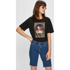 Miss Sixty - Top. Brązowe t-shirty damskie Miss Sixty, m, bez wzorów, z bawełny, bez kołnierzyka. W wyprzedaży za 199.90 zł.