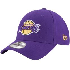Czapka z daszkiem męska 9FORTY The League Los Angeles Lakers NBA Cap. Fioletowe czapki i kapelusze męskie New Era, bez wzorów, z poliesteru, sportowe. Za 163.00 zł.