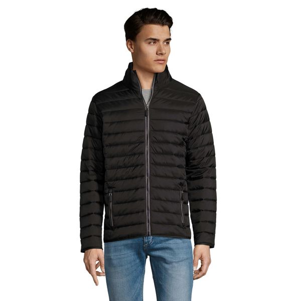 Męska Kurtka Ride Light Padded Jacket. Czarne kurtki męskie SOL'S, m, bez wzorów, z materiału, bez kaptura. Za 245.99 zł.