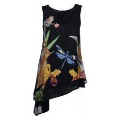Desigual Top Damski Xs Czarny. T-shirty damskie marki Desigual. W wyprzedaży za 186.00 zł.