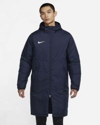 Kurtka Zimowa Męska Nike Repel Park Płaszcz. Białe płaszcze męskie Nike, na zimę, l, bez wzorów, z materiału, sportowe, długie, z kapturem. Za 430.99 zł.
